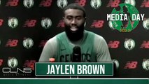 Jaylen Brown Celtics Training Camp Interview