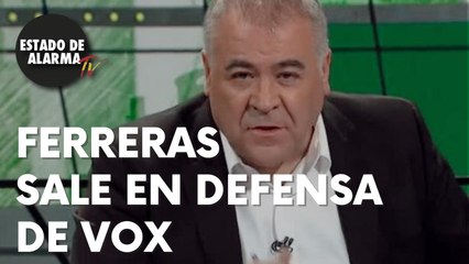 FRRRERAS sale en DEFENSA de VOX ante las MENTIRAS de la podemita de La Razón