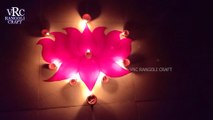 Lotus Rangoli Simple Design || Diwali lotus rangoli - vrc rangoli  || diwali rangoli