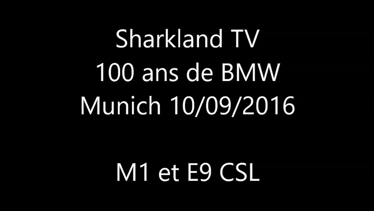 M1 E9 2016 - Munich 2016 pour les 100 ans de BMW