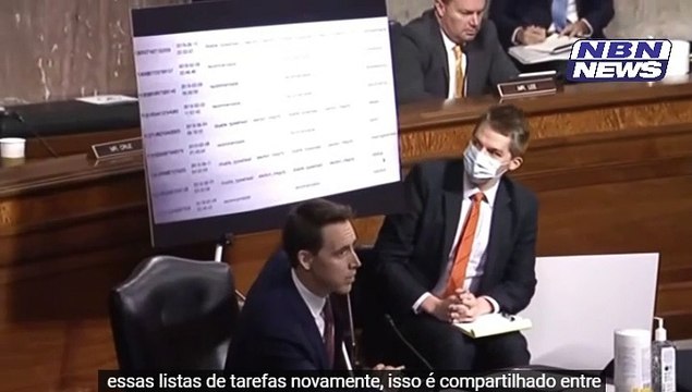 O SENADOR JOSH HAWLEY GRILLS MARK ZUCKERBERG, SUGERE QUE ELE ESTÁ FINGINDO AMNÉSIA