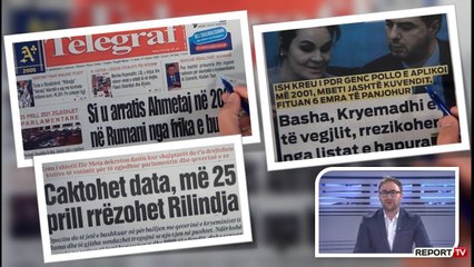 Report TV - "Shtypi i Ditës dhe Ju", ja çfarë shkruajnë gazetat për sot e hënë 7 shtator 2020