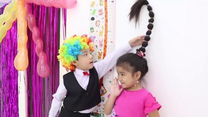 Suri Wants To Be Taller to Go to Party - Kids funny videos