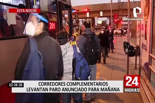 Poder Ejecutivo aprobó subsidio a operadores de Corredores Complementarios y paro queda suspendido