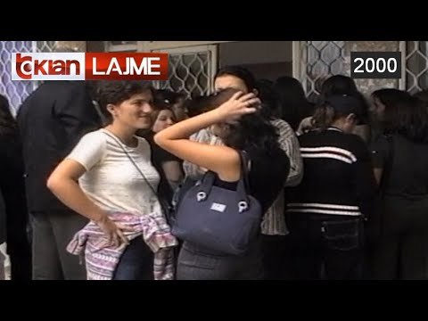 Universiteti i Tiranes hap dyert e saj per kete vit te ri akademik (3 Tetor 2000)