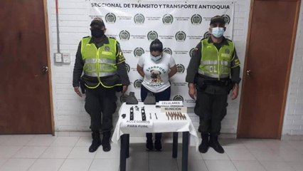 Capturan a exguerrillera de las Farc que llevaba una maleta con armas en un bus