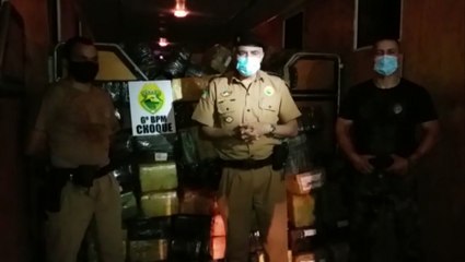 Download Video: Comandante do 6º BPM fala sobre apreensão de 3 toneladas de maconha realizada em Campo Bonito