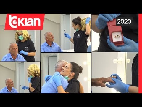 Surpriza e vajzes nga Gjermania per babain