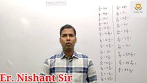 Percentage Tricks in Hindi Part-7 Shortcut tricks By Nishant Sir From Golden Arc Academy