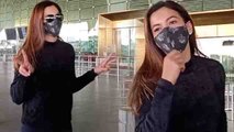 Gauhar Khan Spotted at Airport | FilmiBeat