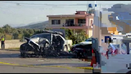 Mjetet përplasen kokë më kokë dhe bëhen copë! Pamjet nga aksidenti i frikshëm në Berat