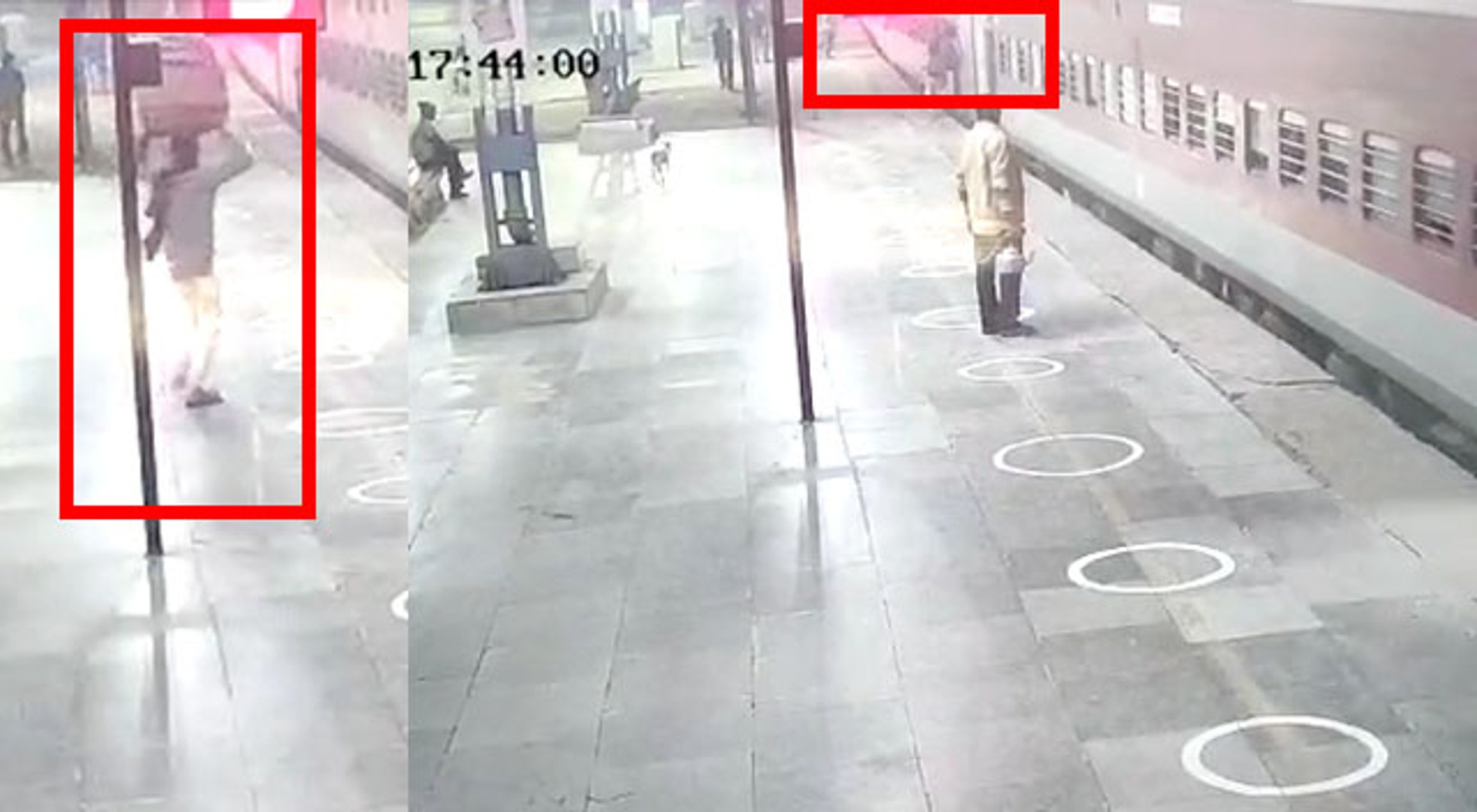 ⁣मिर्जापुर: चलती ट्रेन पर चढ़ने के चक्कर में फिसला यात्री, RPF जवान ने यूं बचाई जान, देखें वीडियो