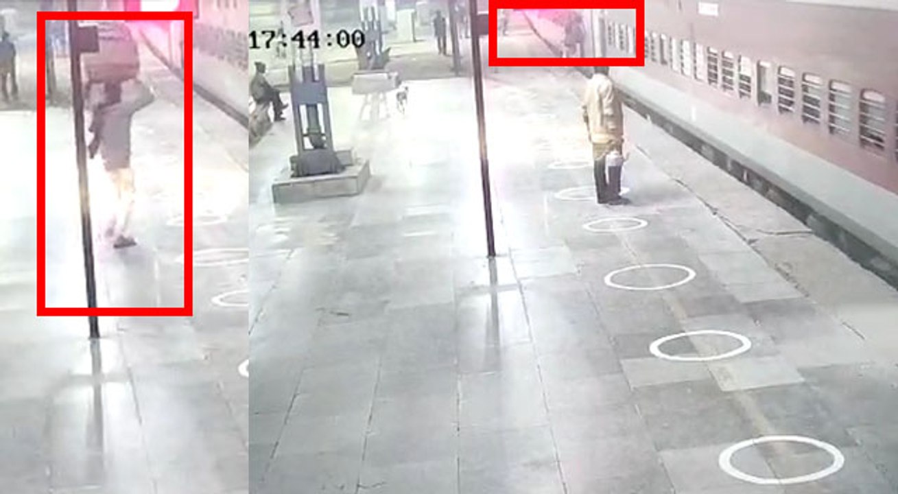मिर्जापुर: चलती ट्रेन पर चढ़ने के चक्कर में फिस...