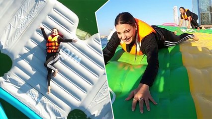 Himanshi Khurana Gets Over Her Phobia Of Water In Dubai