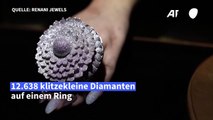 Ring mit 12.638 Diamanten stellt neuen Weltrekord auf