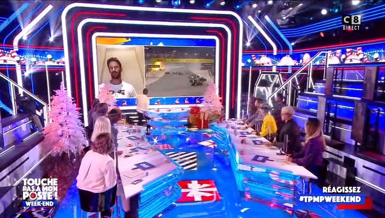 Romain Grosjean dans "Touche pas à mon poste". Il est revenu sur cet accident de F1 qui  a failli lui coûter la vie.
