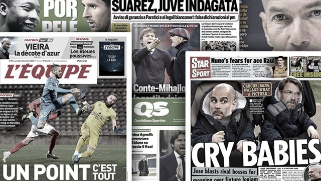 L'Angleterre tourne en dérision Jürgen Klopp et Pep Guardiola, le menace Zidane plane au dessus de Pirlo