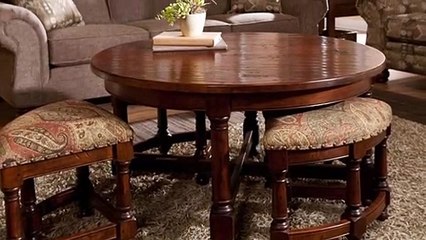 Coffee Table With Ottomans Underneath