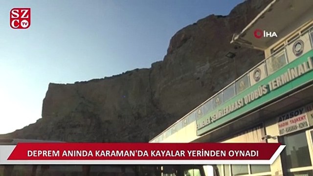 Akdeniz açıklarındaki 5.2’lik deprem Karaman’da kayaları yerinden oynattı