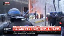 Manifestation Loi Sécurité Globale - Regardez ces images en direct dans lesquelles l'équipe de Cnews qui suit les forces de l'ordre se retrouve sous une pluie de projectiles