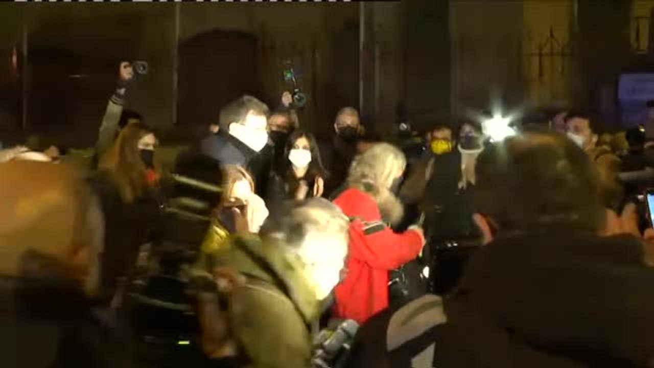 Los soberanistas catalanes piden la amnistía para los presos del procès