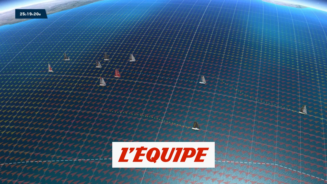 La carte du samedi 5 décembre - Voile - Vendée Globe