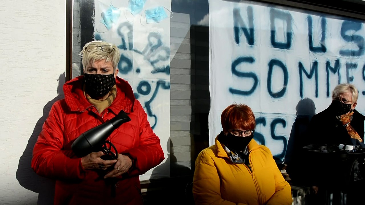 Coiffeurs en colère à Aubange