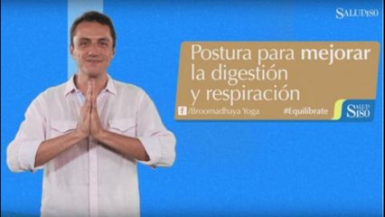 Postura para mejorar la digestión y respiración
