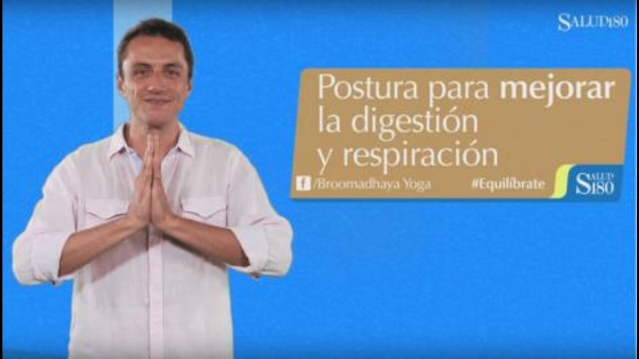 Postura para mejorar la digestión y respiración
