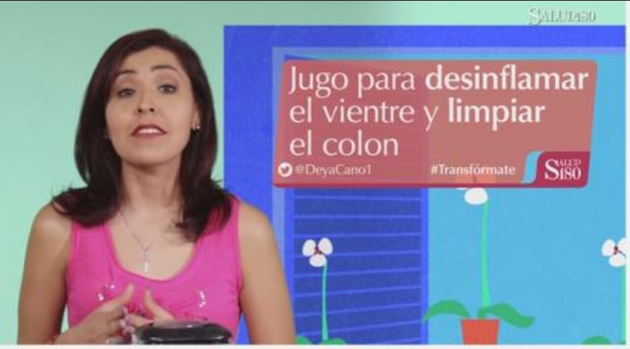 Jugo para desinflamar el vientre y limpiar el colo