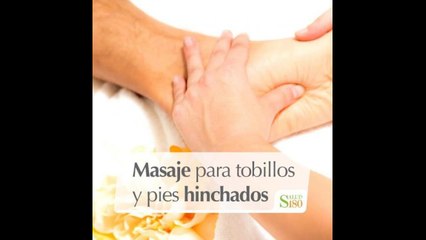Masaje para tobillos y pies hinchados