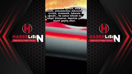 SERDİVAN'DA 112 EKİBİNE SALDIRI