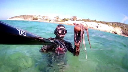 Spearfishing Octopus / Zıpkınla Ahtapot Avı