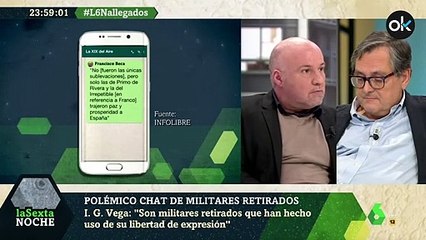 Inda: "El Ejército actual es perfectamente constitucional"