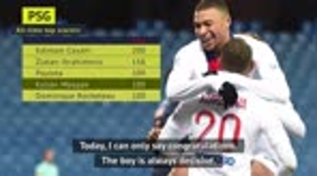 Tuchel congratulates Mbappe on 100th PSG goal