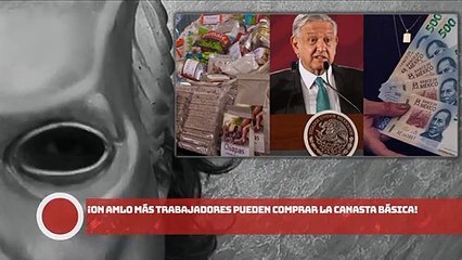¡CON AMLO MÁS TRABAJADORES PUEDEN COMPRAR LA CANASTA BÁSICA!: CONEVAL