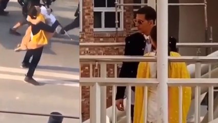 Sara Ali Khan Akshay Kumar की फिल्म  Atrangi Re के फोटोज़ हुए लीक | FilmIBeat