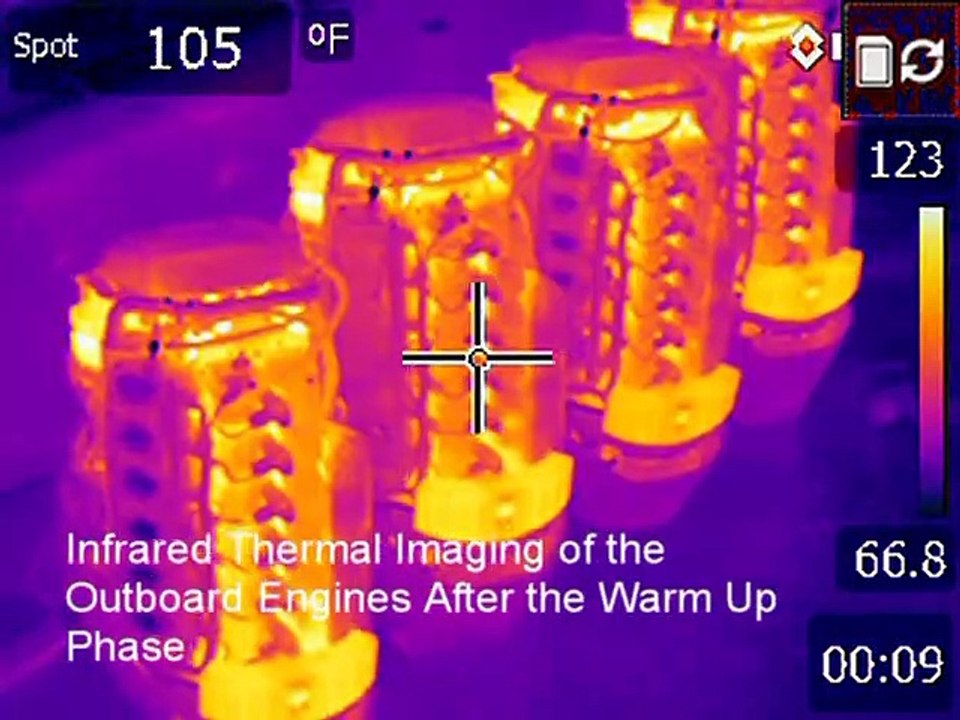Outboard Engine Survey of Quad Mercury Verado 350 HP Engines - Engine Surveyor - Jupiter, Florida