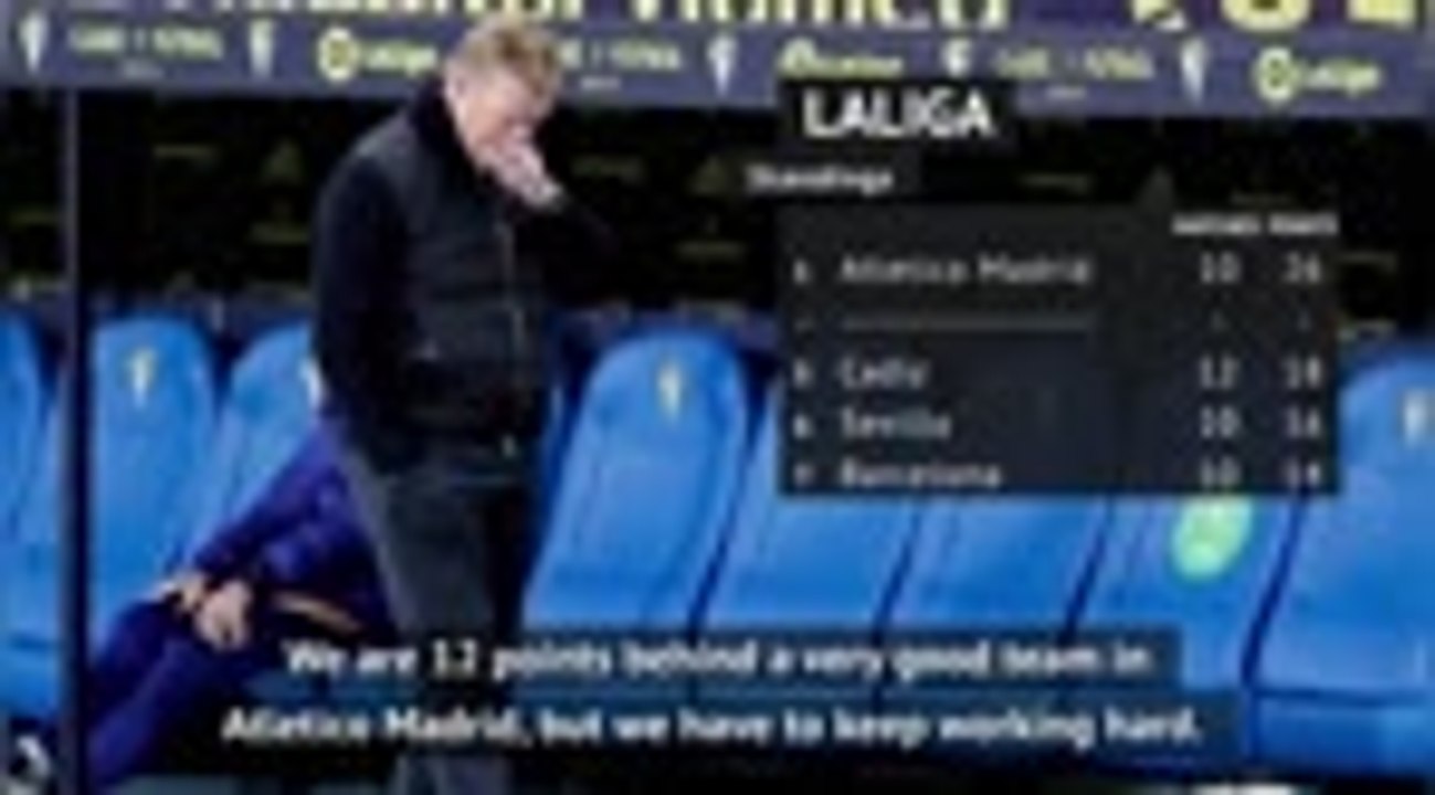 Under-pressure Koeman admits Barca title hopes fading