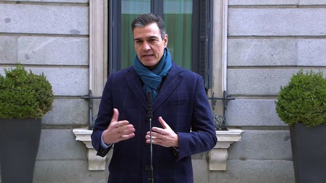 Pedro Sánchez en el acto de conmemoración del Día de la Constitución