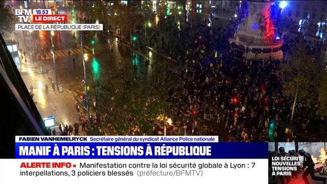 De nouveaux incidents émaillent la manifestation contre la loi sécurité globale à Paris - 05/12