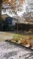 Orage de grêle à Léogeats