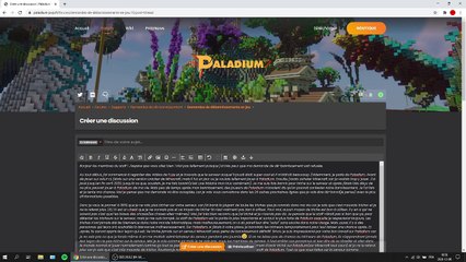 Demande de dé-bannissement Paladium