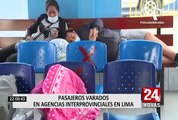 Pasajeros llevan días varados en agencias interprovinciales en Lima