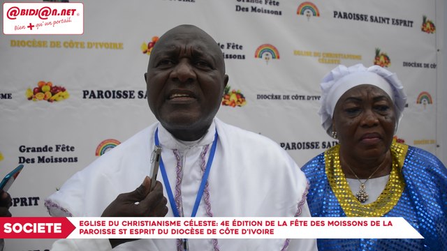 Eglise du Christianisme céleste: 4e édition de la fête des moissons de la paroisse St Esprit du Diocèse de Côte d’ivoire