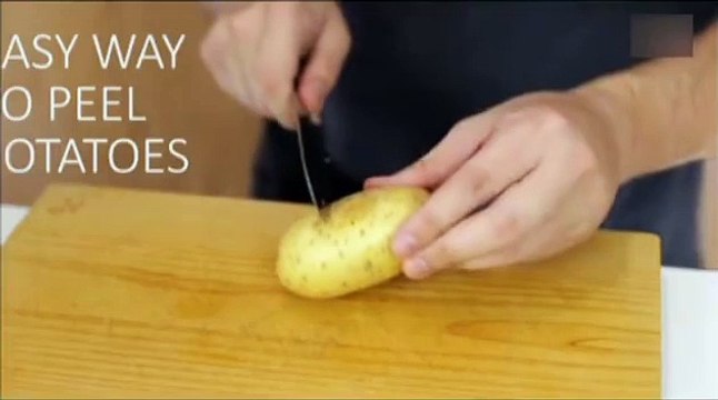 Patates soymanın en kolay yolu