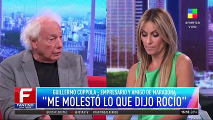 Guillermo Cóppola: "Me molestó lo que dijo Rocío Oliva"