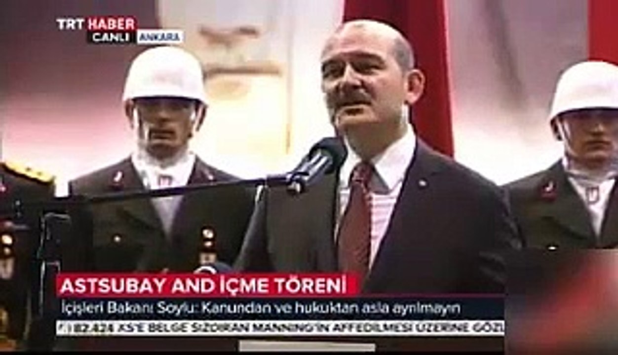 Süleyman Soylu'nun katıldığı törende, asker canlı yayında bayıldı