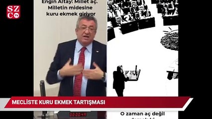 Video herunterladen: CHP’li Altay “Milletin midesine kuru ekmek giriyor” dedi, AKP’li Tin “O zaman aç değil demek” diye yanıt verdi