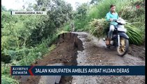 Jalan Ambles Setelah Di Guyur Hujan